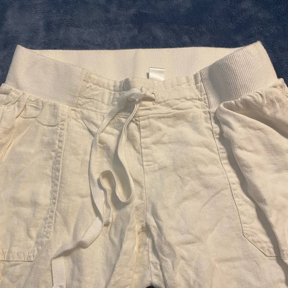Motherhood maternity cargo pants with drawstring size small
